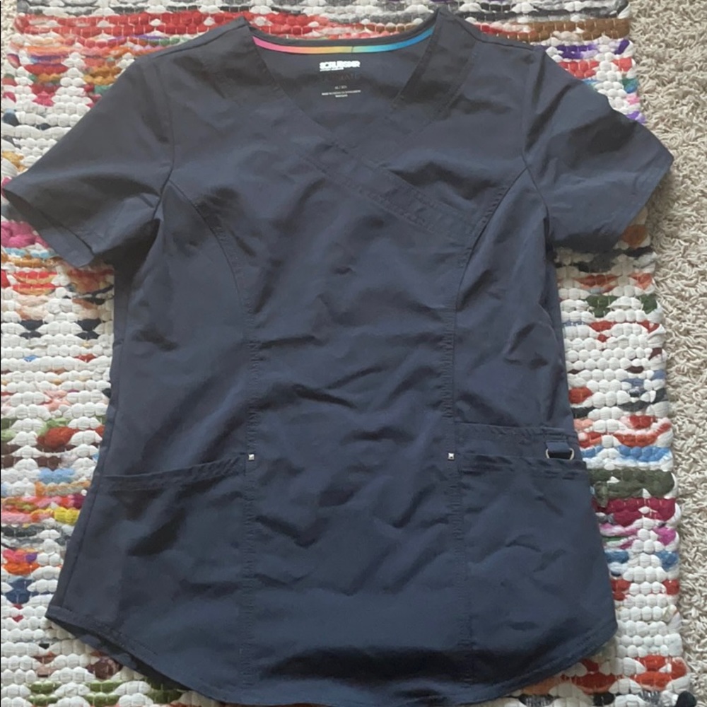 Grey scrub top